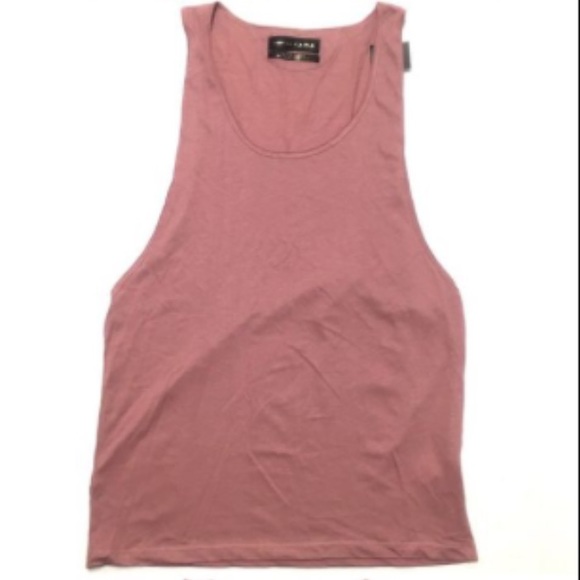 Zara dusty rose muscle tank top